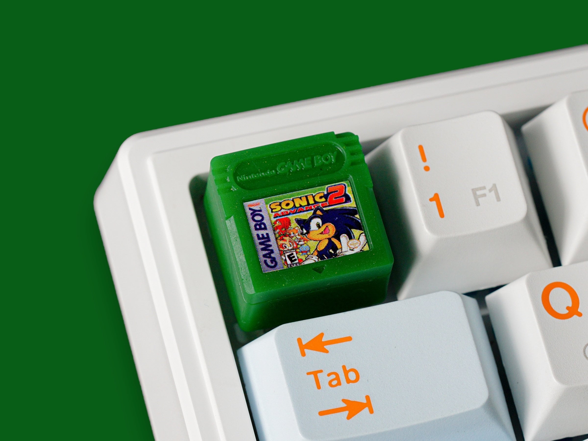 Gameboy Keycap, Sonic 2 Gameboy Keycap, Gaming Keycap, Keycap For Cherry MX Switches Mechanical Keyboard, Gift for Him