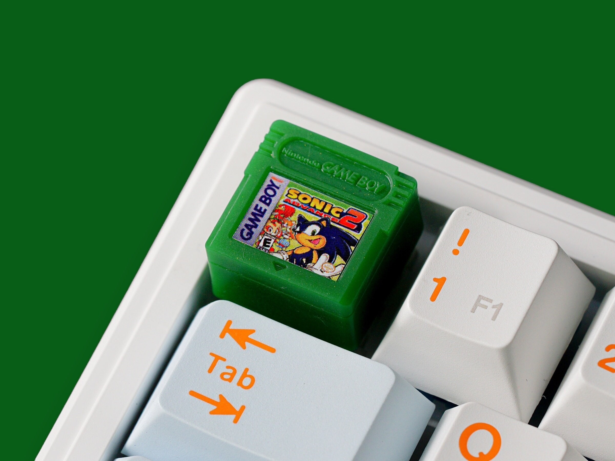 Gameboy Keycap, Sonic 2 Gameboy Keycap, Gaming Keycap, Keycap For Cherry MX Switches Mechanical Keyboard, Gift for Him