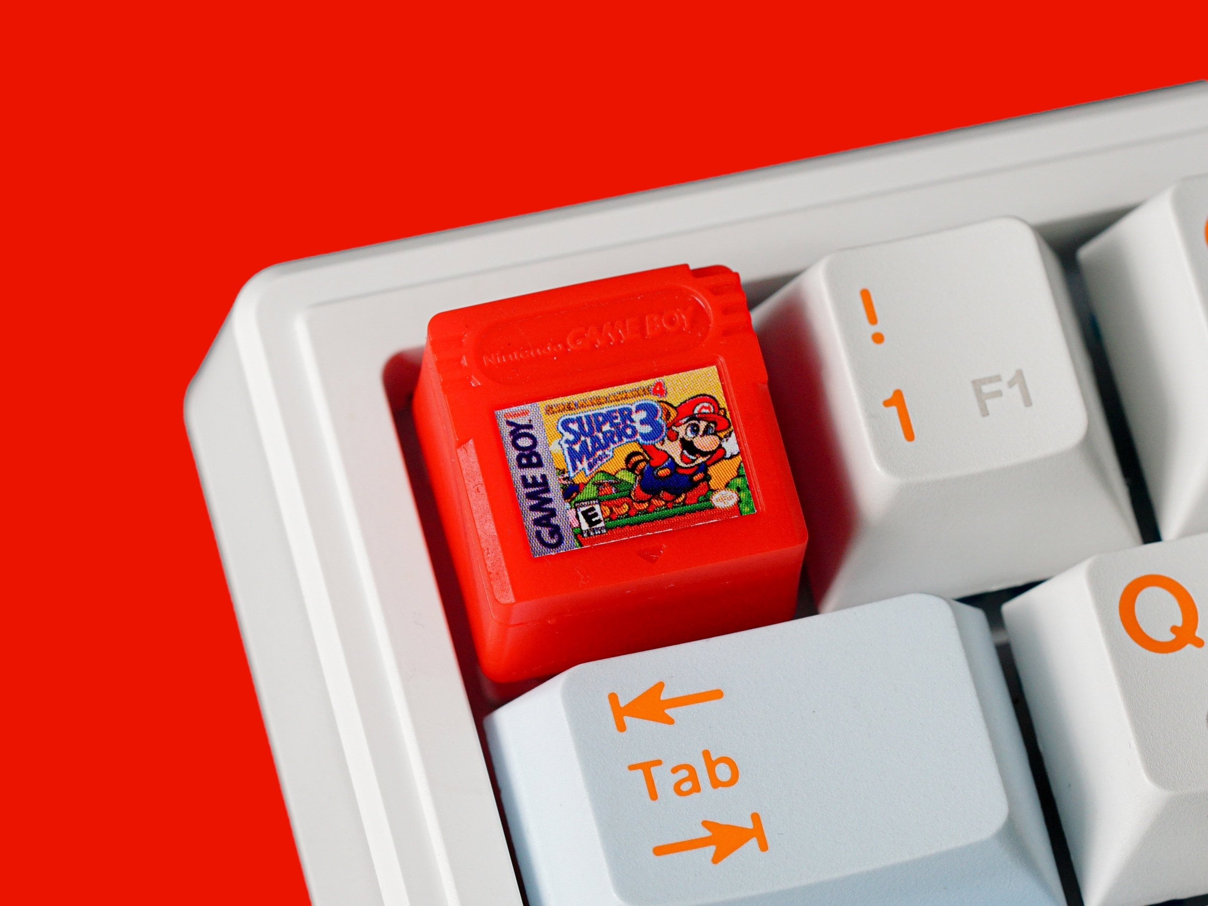 Gameboy Keycap, Super Mario Gameboy Keycap, Gaming Keycap, Keycap For Cherry MX Switches Mechanical Keyboard, Gift for Him