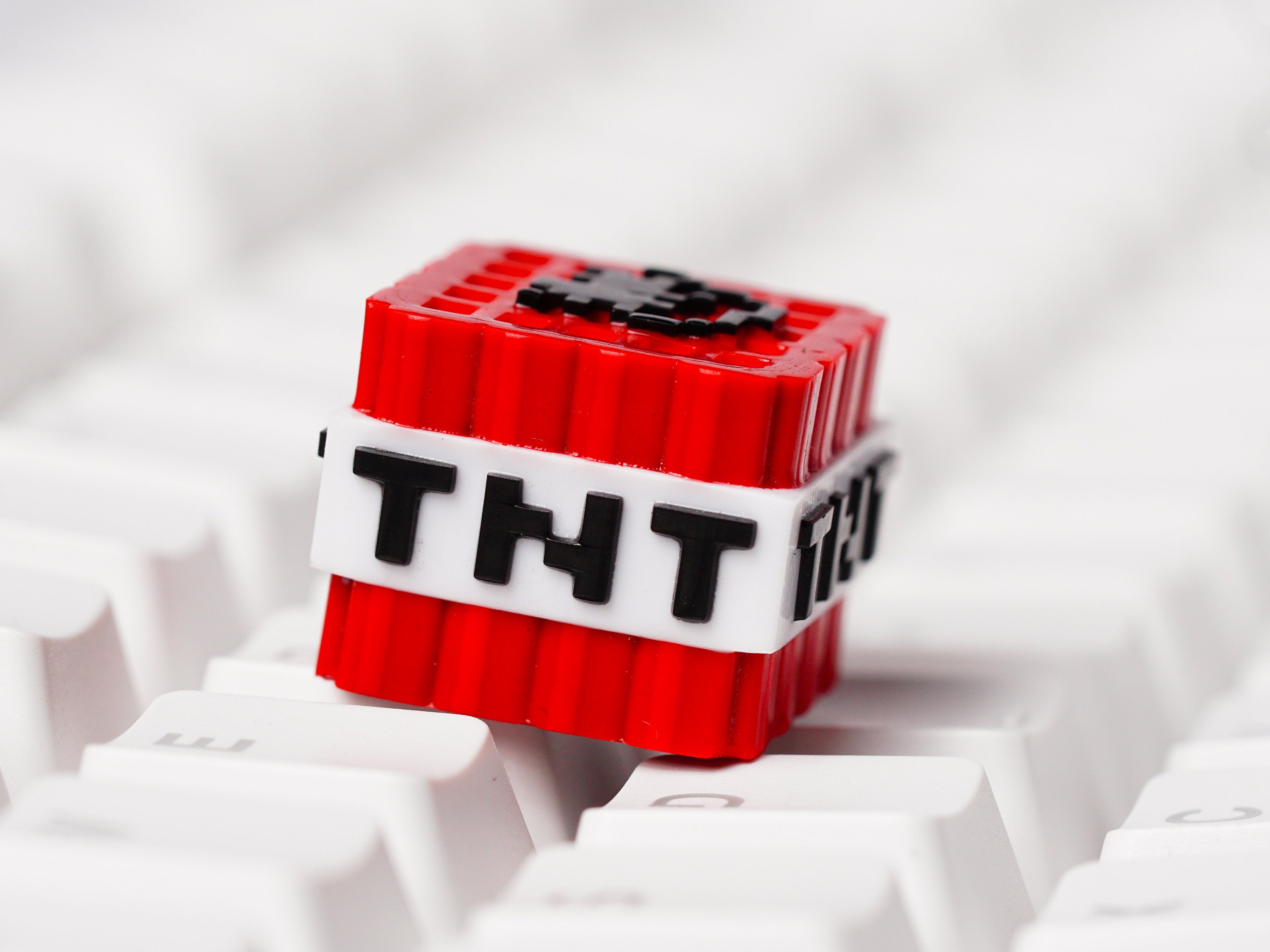 T.N.T Bom.b Keycap, Mine-Craft Keycap, Gaming Keycap, Keycap For Cherry MX Switches Mechanical Keyboard, Gift for Him