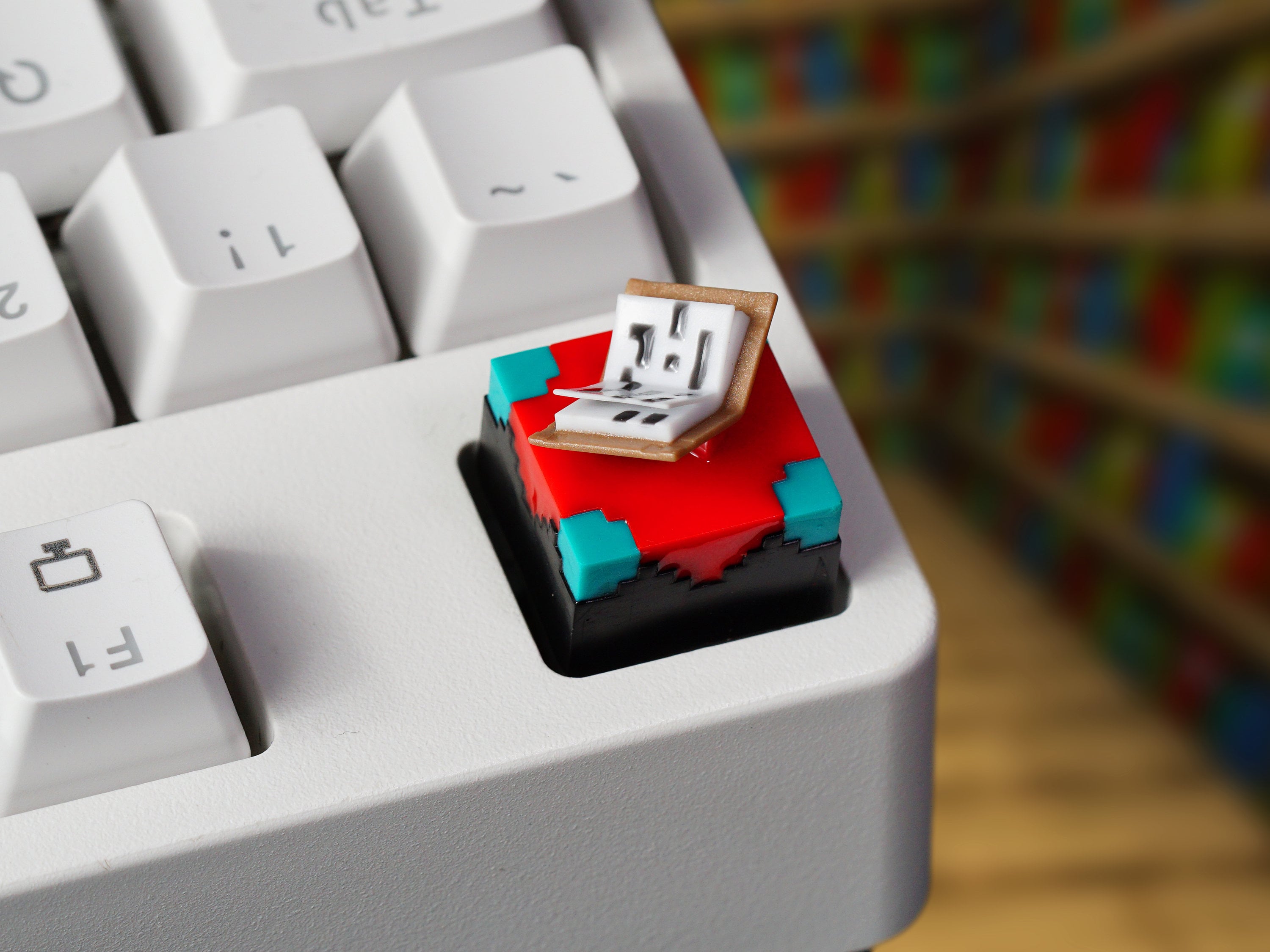 En-chan.ted B.ook Keycap, Mine-Craft Keycap, Gaming Keycap, Keycap For Cherry MX Switches Mechanical Keyboard, Gift for Him